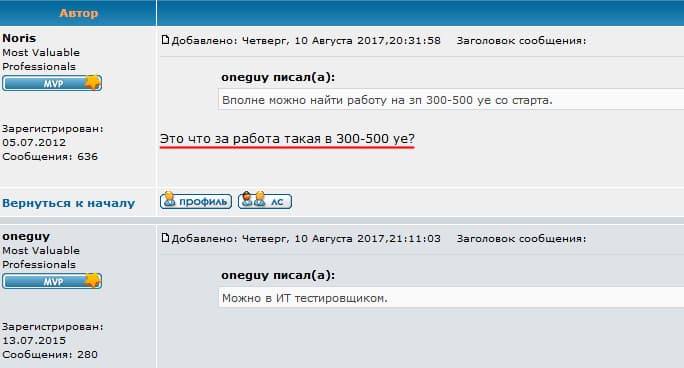 Тестировщики ПО хотят со старта получать полкосаря долларов.