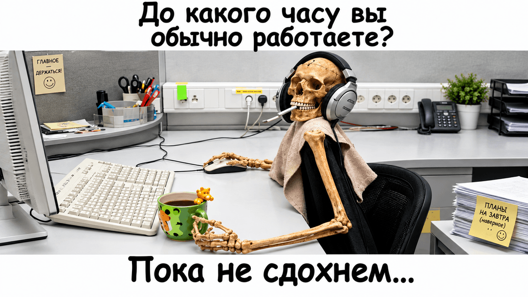 Skeleton’s Endless Office Shift
